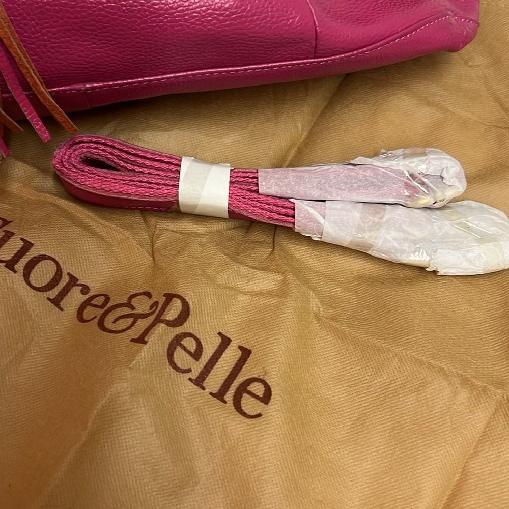 Cuore & Pelle Amelia Fuchsia Shoulder Bag B95 - Picture 3 of 13